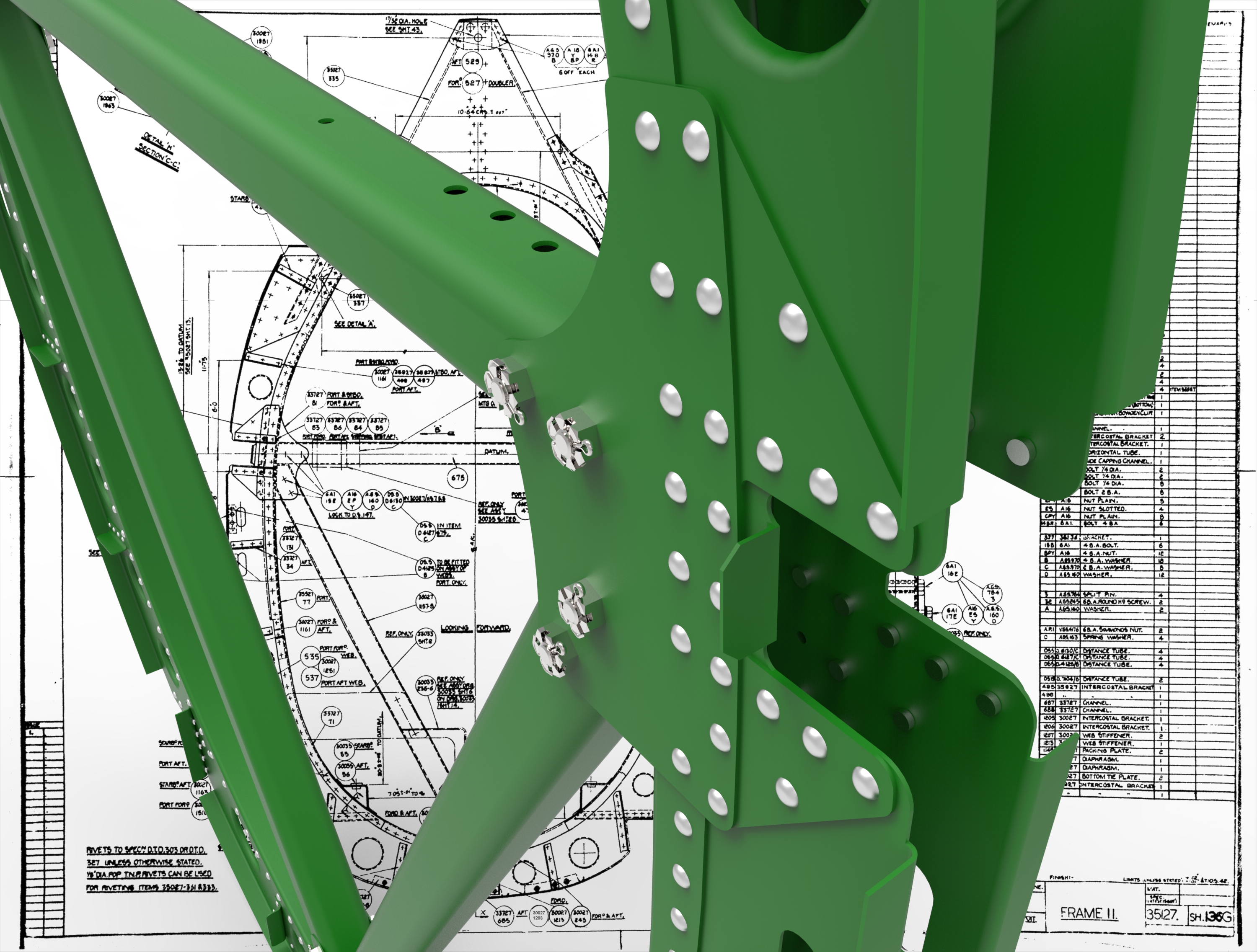 机身框飞行员后面的框